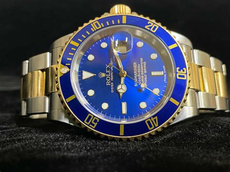 blue gold rolex submariner price.